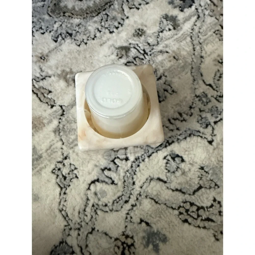 Vintage Dixie Cup Dispenser Faux Marble Bathroom Countertop Pop Up Plastic